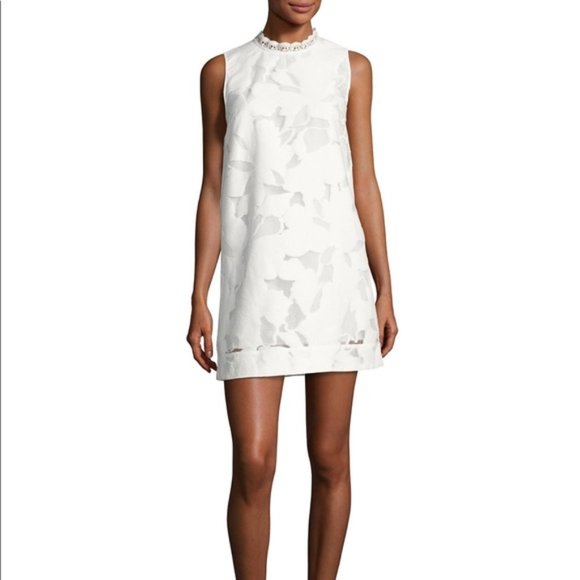 NWT French Connection Deka Embroidered Mini Dress - Picture 1 of 2